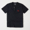 Tricou Abercrombie &amp; Fitch Henley navy mas M si L-REDUCERE FINALA!!