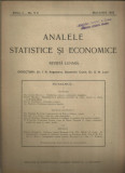 Revista ANALELE STATISTICE SI ECONOMICE - nr.5-6/1919, Bucuresti
