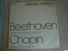 BEETHOVEN / CHOPIN - Atanas Kareev - Vinil LP Germany cu Autograf foto
