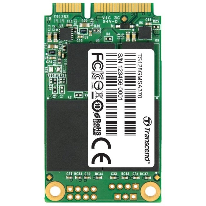 Transcend SSD370 128GB mSATA 6GB/s, MLC (read/write; 560/310MB/s) MO-300A foto mare Transcend SSD370 128GB mSATA 6GB/s, MLC (read/write; 560/310MB/s) MO-300A foto mare