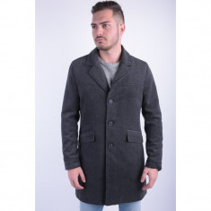 Palton Lung Lana Cu Nasturi Only&amp;amp;Sons Abel Coat Frost Gri foto