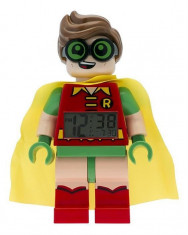 Ceas Lego Mini Fig Clock Lego Batman Movie Robin foto