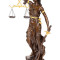 JUSTITIA MARE DIN BRONZ PE SOCLU DE MARMURA YB-255