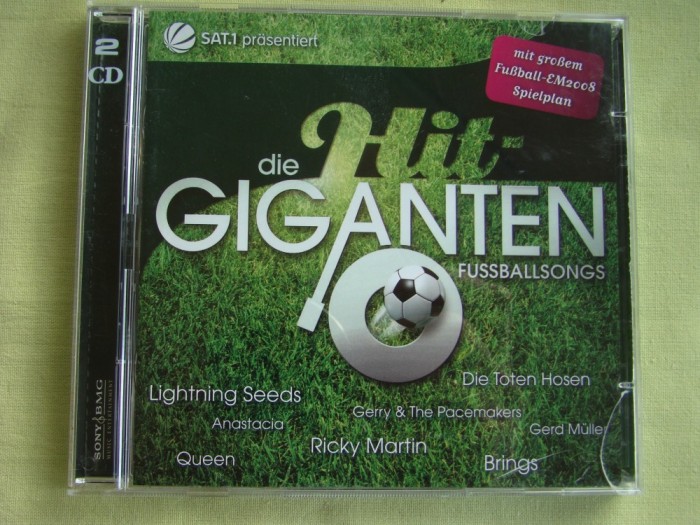 HIT GIGANTEN FUSSBALLSONGS - 2 C D Originale 2008