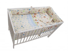 Lenjerie Mykids Baby Teddy Crem 4+1 Piese 140X70 foto