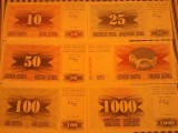 Lot 6 Bancnote Bosnia Hertegovina Necirculate Numismatica Europa