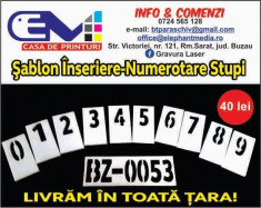 Sablon Inseriere-Numerotare Stupi foto