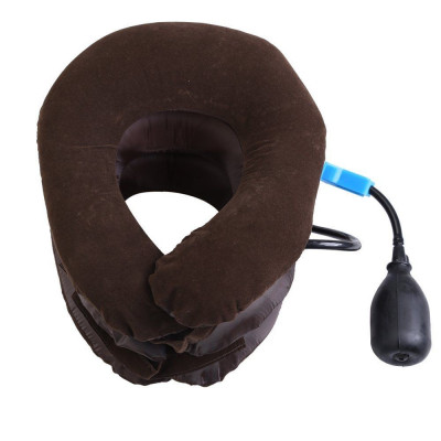 suport cervical gat perna gonflabila Air Inflatable Pillow Cervical Neck Head foto