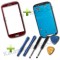 Sticla display fata rosie pentru Samsung Galaxy S3 i9300 + adeziv kit scule