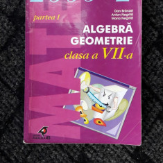 ALGEBRA GEOMETRIE CLASA A VII A , VOL 1 SI 2 NEGRILA , BRANZEI