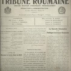 Revista LA TRIBUNE ROUMAINE - an I, nr.2 / 1914, Paris, rara