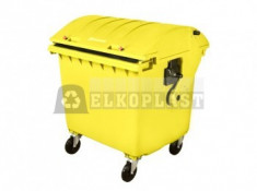 Containere de 1100 l din material plastic sau tabla zincata. foto