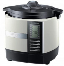 Multicooker Ourson Versatility MP5005PSD/IV, Timer, gatire aburi/sub presiune, 1200 W (Alb/Negru) foto