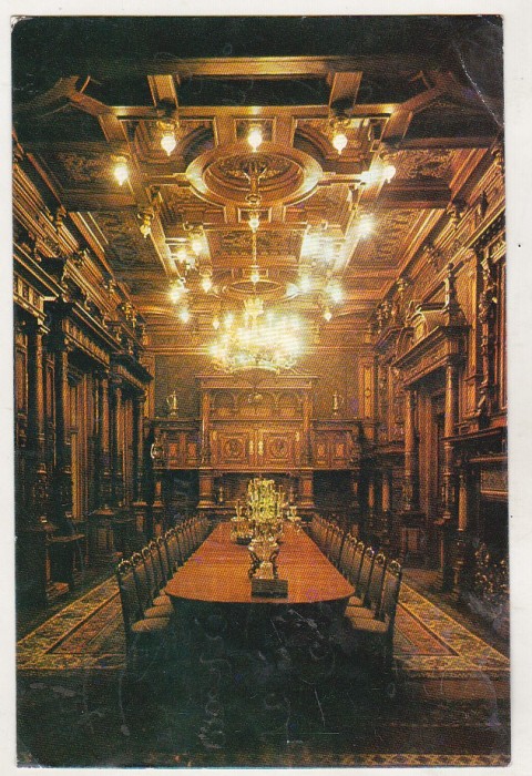 bnk cp Sinaia - Muzeul Peles - Sufrageria - circulata