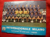 Fotografie a Echipei Fotbal Internationale Milano 19849 , 19,5x15 cm