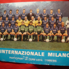 Fotografie a Echipei Fotbal Internationale Milano 19849 , 19,5x15 cm