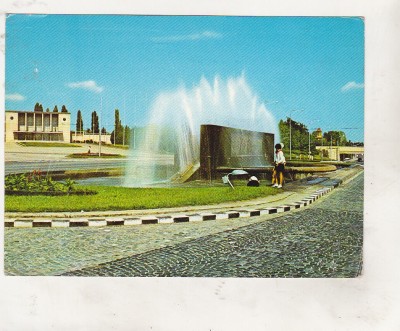 bnk cp Bucuresti - Fantana Miorita - circulata - marca fixa foto