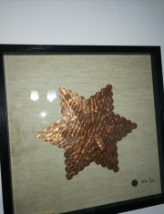 Tablou Decorativ &amp;quot; Money Star&amp;quot; Hand Made foto