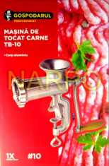 Masina de tocat carne nr 10 aluminiu manuala TB-10 foto