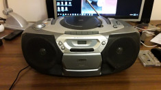 CD RADIO CASETOFON PHILIPS AZ1007 , FUNCTIONEAZA . foto