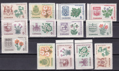 Canada 1964 flori steme MI 362-370 MNH w47 foto