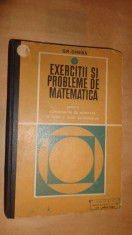 Gheba - Exercitii si probleme de matematica 395pag/an 1969 foto
