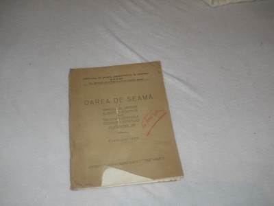 Darea de seama a Consilului de Directiune - decembrie 1928- ISAR+ bonus foto