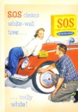 CP Z04- REPRINT -S.O.S. CLEANS WHITE-WALL TIRES... -SPALATORIE AUTO -necirculata