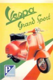 CP Z08- REPRINT -VESPA GRAND SPORT-PIAGGIO -RECLAMA MOTO SCUTERE -necirculata, Printata