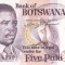 Bancnota Botswana 5 Pula (1992) - P11 UNC