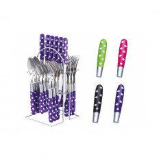 Set tacamuri din inox 24 piese, dekassa foto