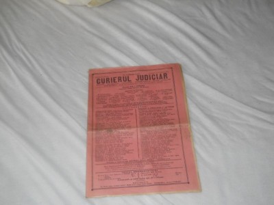Curierul judiciar - 22 februarie 1931, Anul 15 nr .8 foto