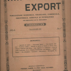 Revista IMPORT - EXPORT - economica, industriala,agricola - 1919, Bucuresti