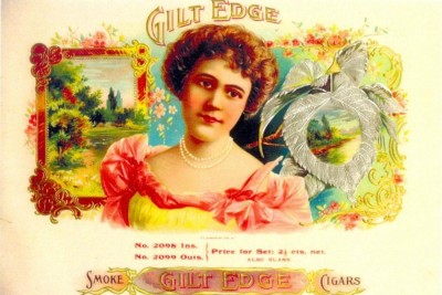 CP Z37 - REPRINT-VINTAGE CIGAR BOX LABELS - VECHE RECLAMA TRABUCURI -necirculata foto