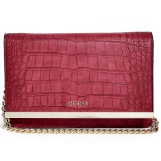 Geanta GUESS Red Croco - Poseta GUESS - Posete Dama, Femei - 100% AUTENTIC foto