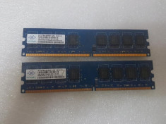 Memorie 1Gb DDR2 Nanya NT1GT64U8HB0BY-25D 800MHz - poze reale foto