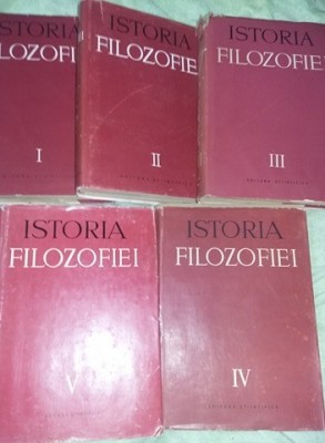 Carte veche,ISTORIA FILOZOFIEI IN CINCI VOLUME,1958,Dinnik,Iopciuk,Kedrop,Tp.GRA foto