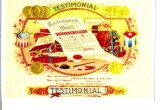CP Z87 - REPRINT-VINTAGE CIGAR BOX LABELS - VECHE RECLAMA TRABUCURI -necirculata