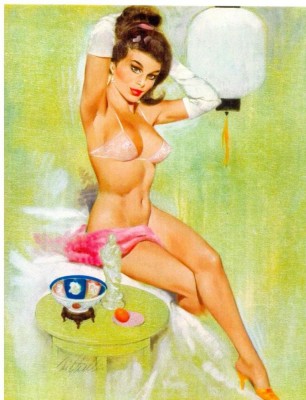 CP Z166 - REPRINT -ARTISTICA - TANARA SEMI NUD -necirculata foto