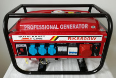 Generator Curent Electric-ROYAL KRAFT-220/380V-3 KW-PORNIRE MANUALA foto