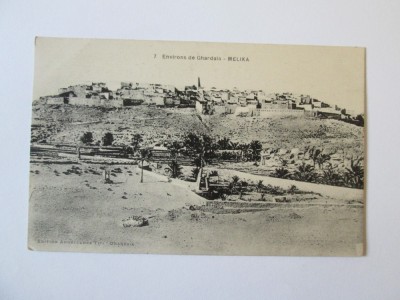 Carte postala circulata Ghardaia-Melika/Algeria aproximativ 1910 foto