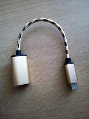 Cablu OTG mufa Type C / Cablu Adaptor OTG, USB A, 3.0 Mama - Type-C, Tata foto