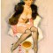 CP Z136 - REPRINT-ARTISTICA - TANARA SEMI NUD -necirculata