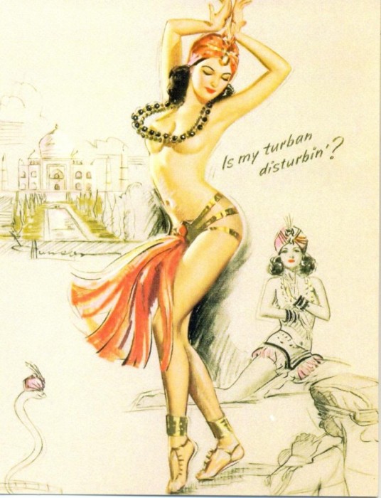 CP Z195 - REPRINT -ARTISTICA - TANARA SEMI NUD -necirculata