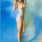 CP Z114 - REPRINT-ARTISTICA - TANARA SEMI NUD -necirculata