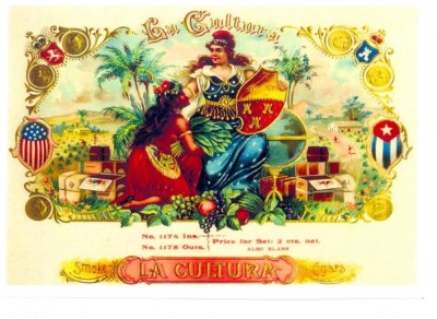 CP Z53 - REPRINT-VINTAGE CIGAR BOX LABELS - VECHE RECLAMA TRABUCURI -necirculata foto