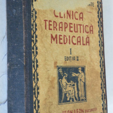 Clinica terapeutica medicala Vol. I Ed. a 2a, 1945 cartonata