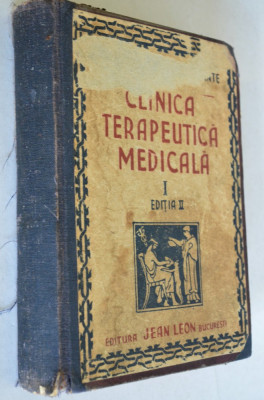 Clinica terapeutica medicala Vol. I Ed. a 2a, 1945 cartonata foto