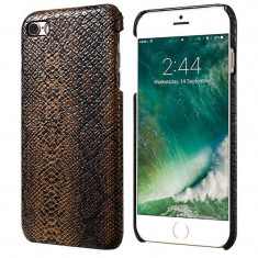 Husa de protectie FLOVEME Premium Snake pentru iPhone 6 / iPhone 6S, Leather Brown foto