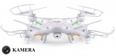 Drona Syma X5C cu Telecomanda si LED, Distanta Zbor 50m, Frecventa 2.4GHz + Camera 2 MP foto